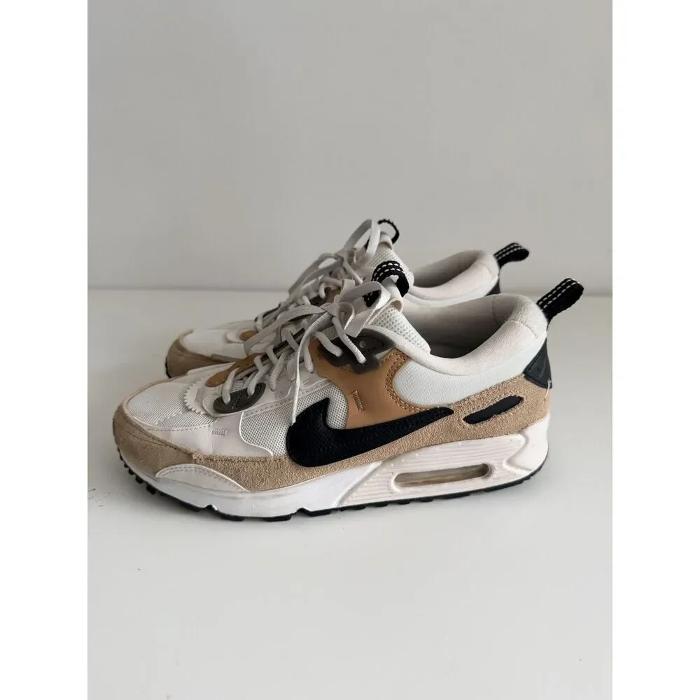 Nike Air Max 90 Futura Phantom Sanddrift Black Sneakers Women's Size 8